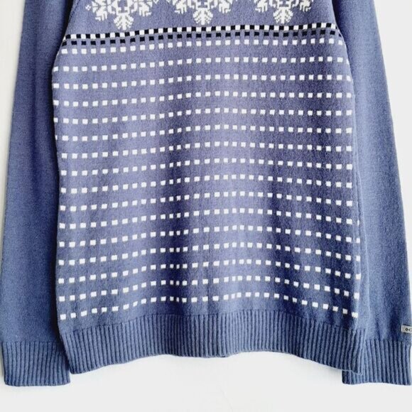 COLUMBIA / Fair Isle Intarsia Snowflake Knit Sweater Women's Sz M - Picture 3 of 10